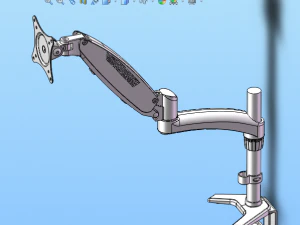 Displayhalterung - Luftfedertyp 8 Spezifikationen insgesamt 3D Modell