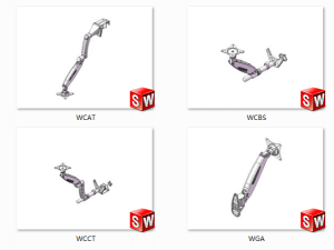 display bracket - air spring type 8 specifications in total Model 3D