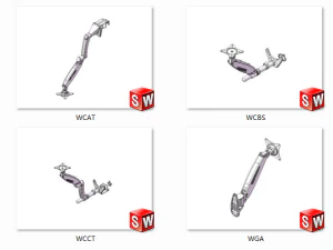 display bracket - air spring type 8 specifications in total 3D Model