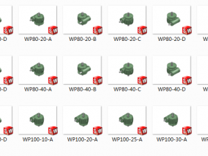 wp series reducer 34 specifications in total Modelo 3D