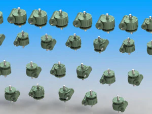 कुल मिलाकर wp श्रृंखला रेड्यूसर 34 विशिष्टताएँ 3D मॉडल