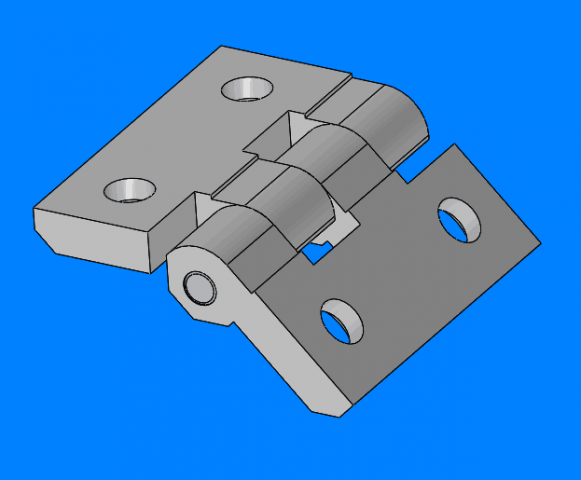 hinge and hinge 148 specifications 3D Модель .c4d .max .obj .3ds .fbx .stl .blend 