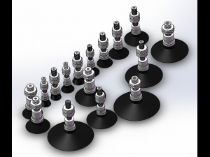 external thread vacuum sucker 16 specifications in total 3D Model