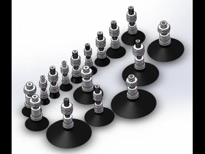 external thread vacuum sucker 16 specifications in total 3D Model