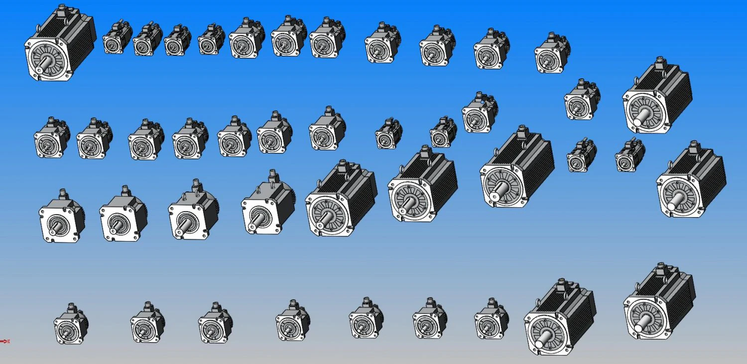 yaskawa servo motor 43 specifications in total 3D Model .c4d .max .obj .3ds .fbx .stl .blend 
