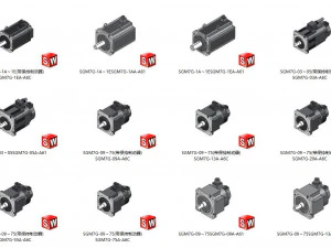 yaskawa servo motor 43 specifications in total 3D Model
