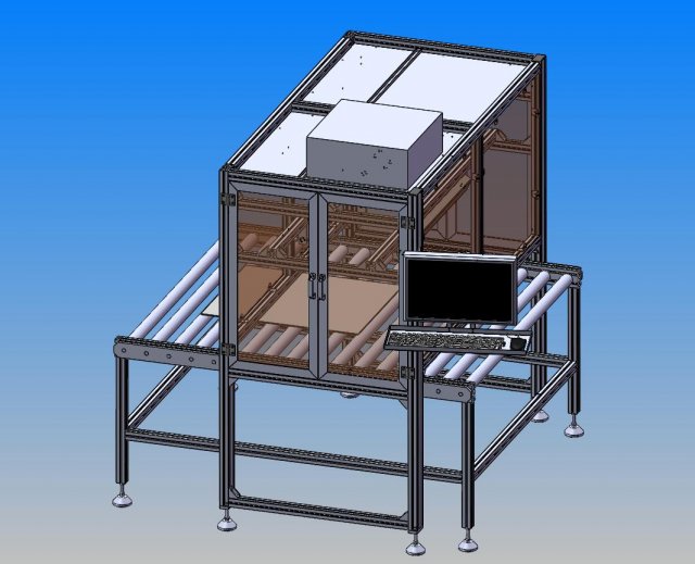glass inspection equipment Model 3D .c4d .max .obj .3ds .fbx .stl .blend 
