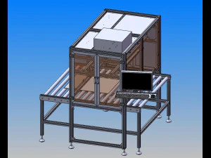 玻璃检测设备 3D 模型