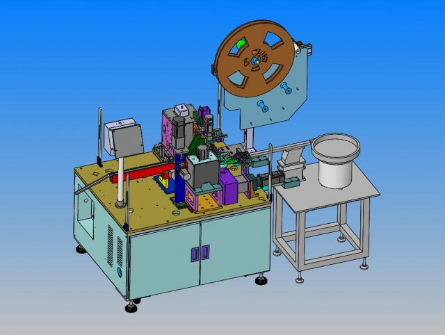 drawing of needle inserting machine 3D Model .c4d .max .obj .3ds .fbx .stl .blend 