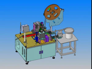 drawing of needle inserting machine 3D Model
