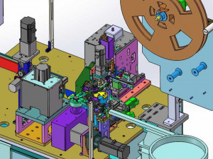 drawing of needle inserting machine 3D Model