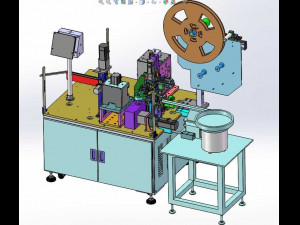 drawing of needle inserting machine 3D Model