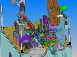 drawing of needle inserting machine 3D Model