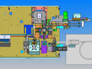 drawing of needle inserting machine 3D Model
