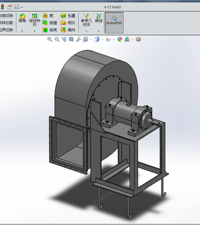 centrifugal fan 4-72-12 b4-72-12 no6 d c centrifugal fan 3D Model .c4d .max .obj .3ds .fbx .stl .blend 