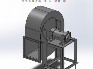 centrifugal fan 4-72-12 b4-72-12 no6 d c centrifugal fan 3D Model