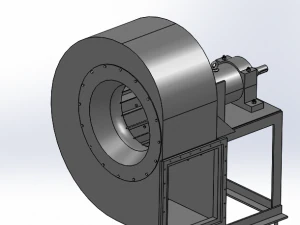 centrifugal fan 4-72-12 b4-72-12 no6 d c centrifugal fan 3D Model
