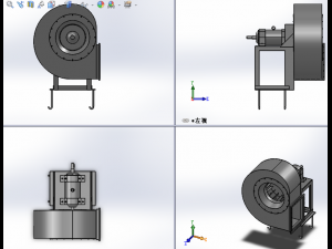 centrifugal fan 4-72-12 b4-72-12 no6 d c centrifugal fan 3D Модель