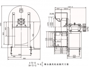 centrifugal fan 4-72-12 b4-72-12 no6 d c centrifugal fan 3D Модель