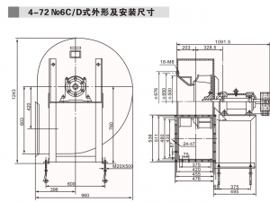 centrifugal fan 4-72-12 b4-72-12 no6 d c centrifugal fan 3D Модель