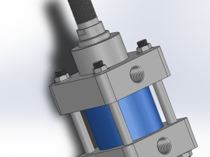 hydraulic cylinder mo series b standard oil 8 specifications in total 3D 模型