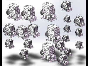Wapc elektromagnetische Kupplung und Bremse insgesamt 21 Spezifikationen 3D Modell