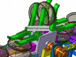 wheel hub turnover machine 3Dモデル
