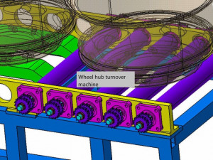 wheel hub turnover machine 3Dモデル