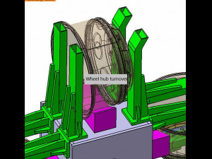 wheel hub turnover machine 3Dモデル