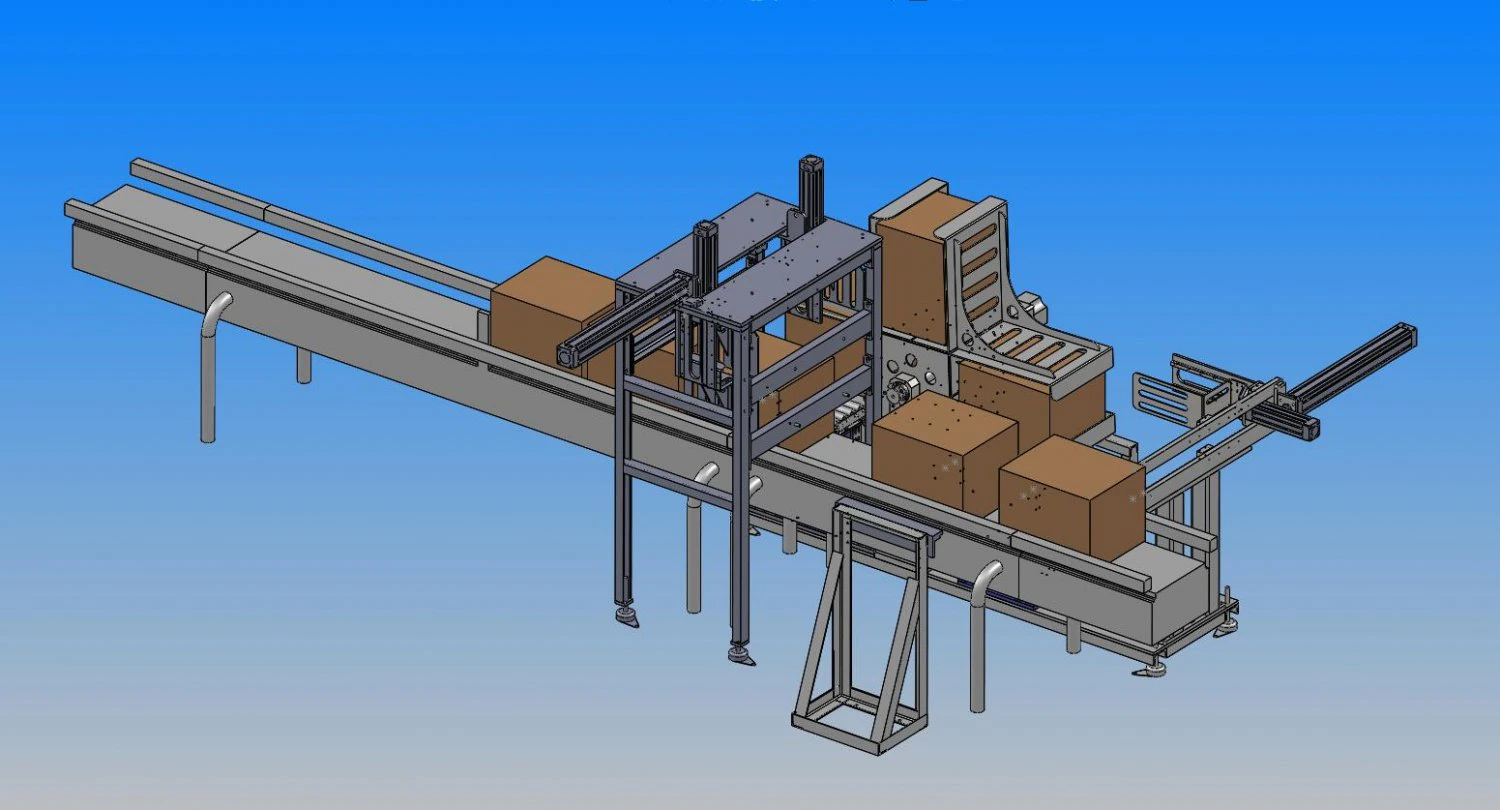automatic box turnover equipment 3D Model .c4d .max .obj .3ds .fbx .stl .blend 