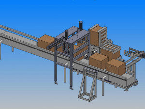 automatic box turnover equipment 3D Model