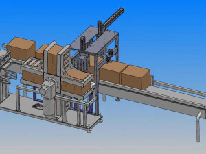 automatic box turnover equipment 3D Model