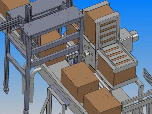 automatic box turnover equipment 3D Model