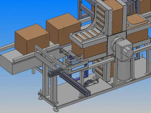 automatic box turnover equipment 3D Model