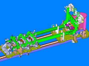welding tooling drawing of forklift outer portal frame in large enterprises 3D Model