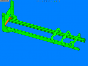 welding tooling drawing of forklift outer portal frame in large enterprises 3D Model