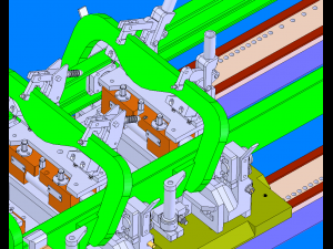 welding tooling drawing of forklift outer portal frame in large enterprises 3D Model