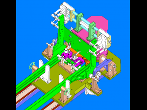 welding tooling drawing of forklift outer portal frame in large enterprises 3D Model
