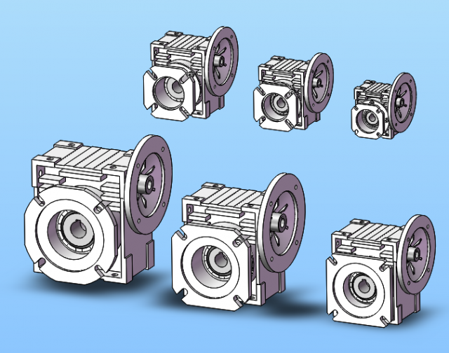worm reducer rv030-090 6 specifications Model 3D .c4d .max .obj .3ds .fbx .stl .blend 