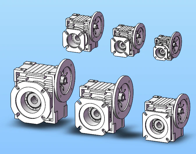 worm reducer rv030-090 6 specifications 3D Model .c4d .max .obj .3ds .fbx .stl .blend 