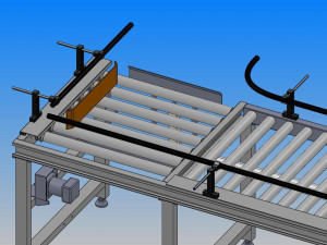 roller conveyor lineturning conveyor line 3D Model