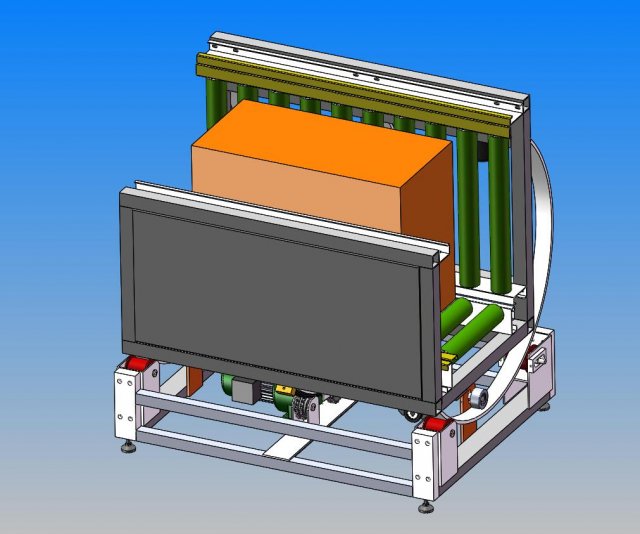 l-type automatic turnover machine 3D Model .c4d .max .obj .3ds .fbx .stl .blend 
