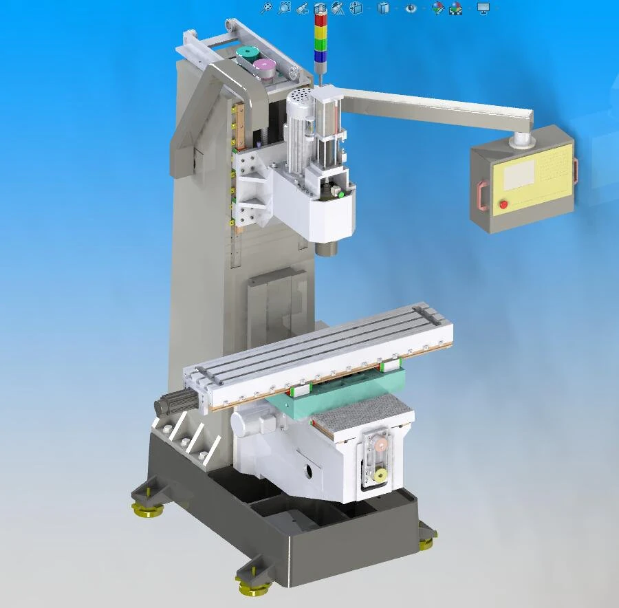 cnc milling machine 3D Model .c4d .max .obj .3ds .fbx .stl .blend 