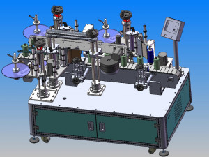 round bottle labeling machine 3D मॉडल