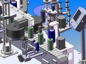 round bottle labeling machine 3D मॉडल