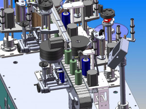 round bottle labeling machine 3D मॉडल