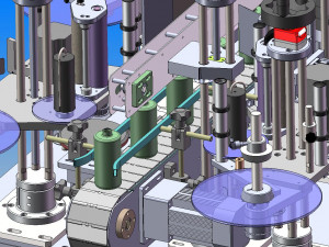 round bottle labeling machine 3D मॉडल