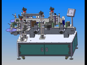 round bottle labeling machine 3D मॉडल