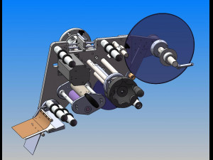 round bottle labeling machine 3D मॉडल