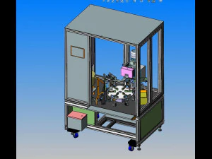 wire through casing peeling automatic terminal crimping machine 3D Model
